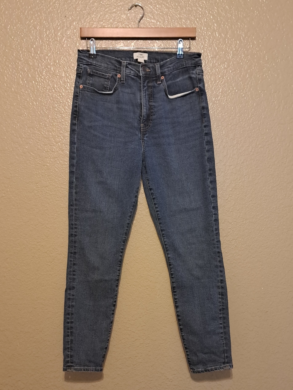 M Jeans Sculpt High-Rise Skinny Women’s Jeans - Blue. Size 12 R.